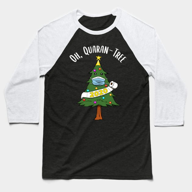 Christmas Tree 2020 Toilet Paper Quaran-Tree Baseball T-Shirt by MGO Design